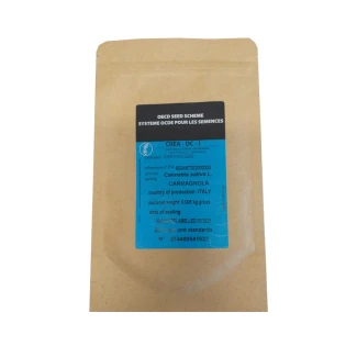 CARM5G - GRAINES DE CHANVRE VARIÉTÉ CARMAGNOLA CE | 5 gr.