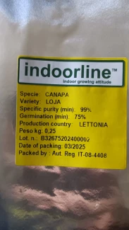 LOJA250 - SEMI DI CANAPA VARIETA' LOJA CE | 0,250 Kg