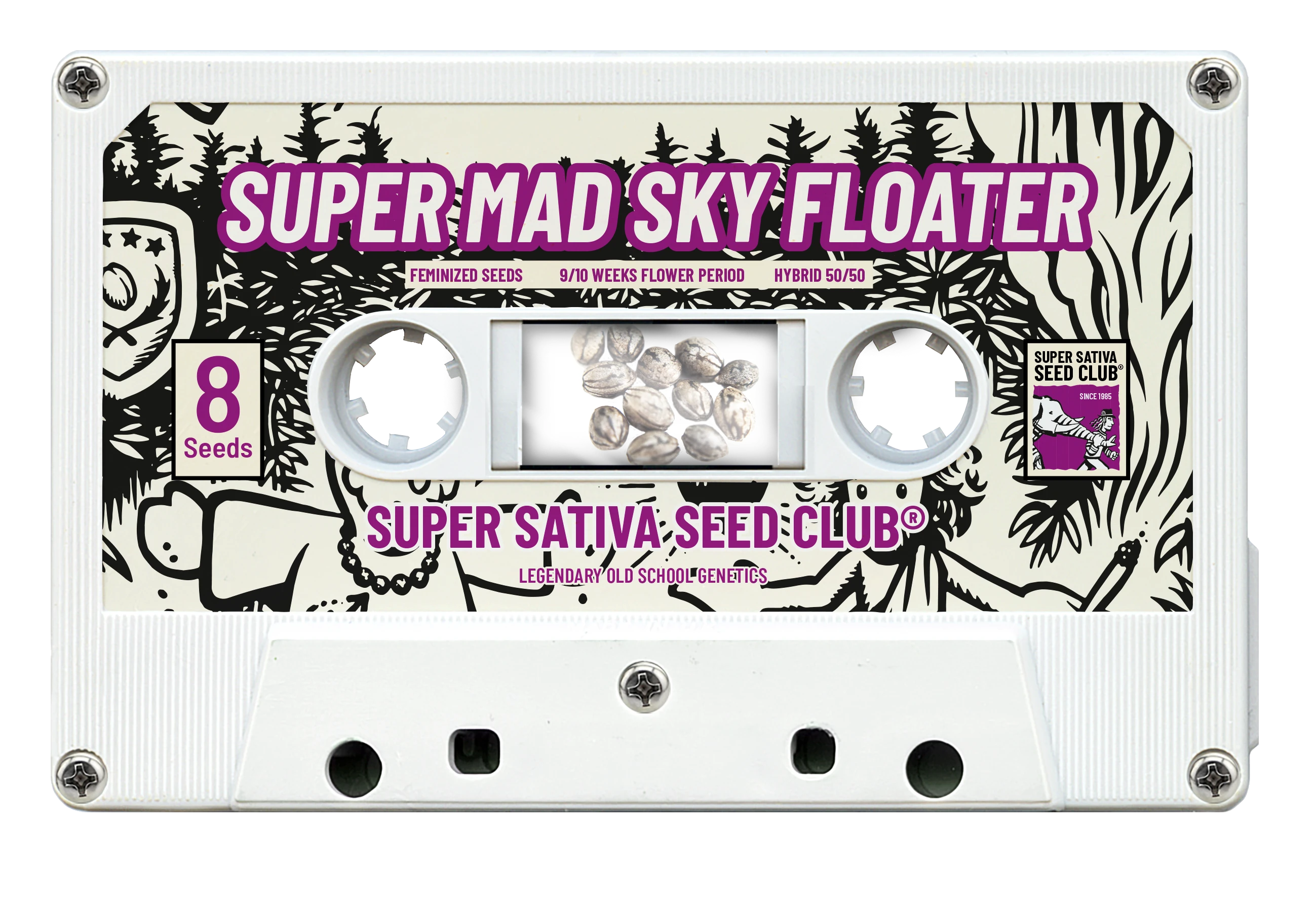 SSSC110302 - SUPER SATIVA SEED CLUB - SUPER MAD SKY FLOATER FEM | 3 SEMI